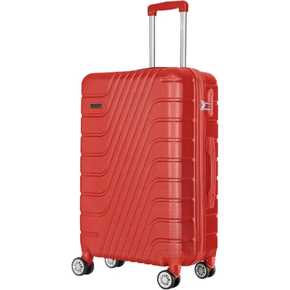Abs travel suitcase, hand luggage, rigid cabin suitcase with combination closure and 4 double 360 wheels ° ,small and large light travel suitcases