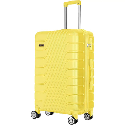 Abs travel suitcase, hand luggage, rigid cabin suitcase with combination closure and 4 double 360 wheels ° ,small and large light travel suitcases