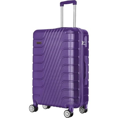 Abs travel suitcase, hand luggage, rigid cabin suitcase with combination closure and 4 double 360 wheels ° ,small and large light travel suitcases