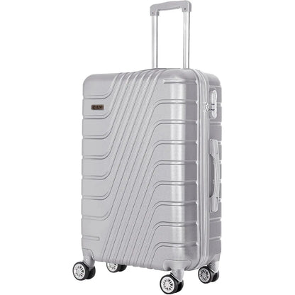Abs travel suitcase, hand luggage, rigid cabin suitcase with combination closure and 4 double 360 wheels ° ,small and large light travel suitcases