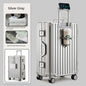 Multifunction Suitcase Luggage with USB Cup Holder Aluminum Frame Password Trolley Case 20/24/26/28 Inch Suitcase Trip Cabin