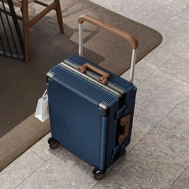 Balance Wide Trolley Case Luggage 20/24/26‘’Plus Large Capacity Aluminium Frame ABS+PC Luggage Cabin Boarding Suitcase