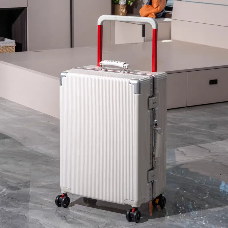 Balance Wide Trolley Case Luggage 20/24/26‘’Plus Large Capacity Aluminium Frame ABS+PC Luggage Cabin Boarding Suitcase