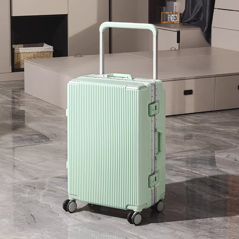 Balance Wide Trolley Case Luggage 20/24/26‘’Plus Large Capacity Aluminium Frame ABS+PC Luggage Cabin Boarding Suitcase