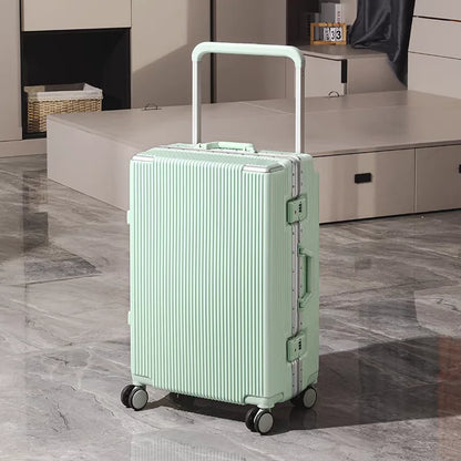 Balance Wide Trolley Case Luggage 20/24/26‘’Plus Large Capacity Aluminium Frame ABS+PC Luggage Cabin Boarding Suitcase