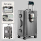 Multifunction Suitcase Luggage with USB Cup Holder Aluminum Frame Password Trolley Case 20/24/26/28 Inch Suitcase Trip Cabin