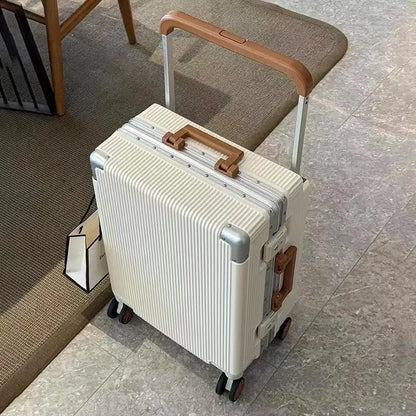 Balance Wide Trolley Case Luggage 20/24/26‘’Plus Large Capacity Aluminium Frame ABS+PC Luggage Cabin Boarding Suitcase