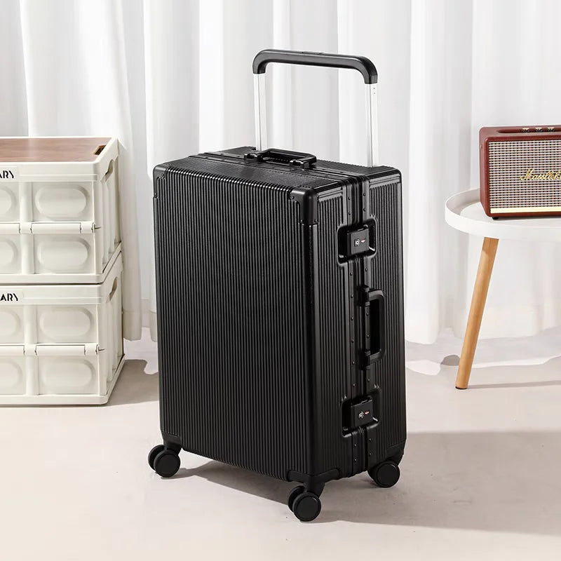 Balance Wide Trolley Case Luggage 20/24/26‘’Plus Large Capacity Aluminium Frame ABS+PC Luggage Cabin Boarding Suitcase