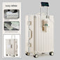 Multifunction Suitcase Luggage with USB Cup Holder Aluminum Frame Password Trolley Case 20/24/26/28 Inch Suitcase Trip Cabin