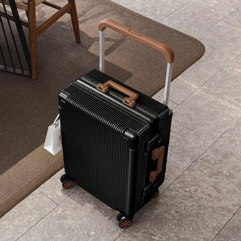 Balance Wide Trolley Case Luggage 20/24/26‘’Plus Large Capacity Aluminium Frame ABS+PC Luggage Cabin Boarding Suitcase