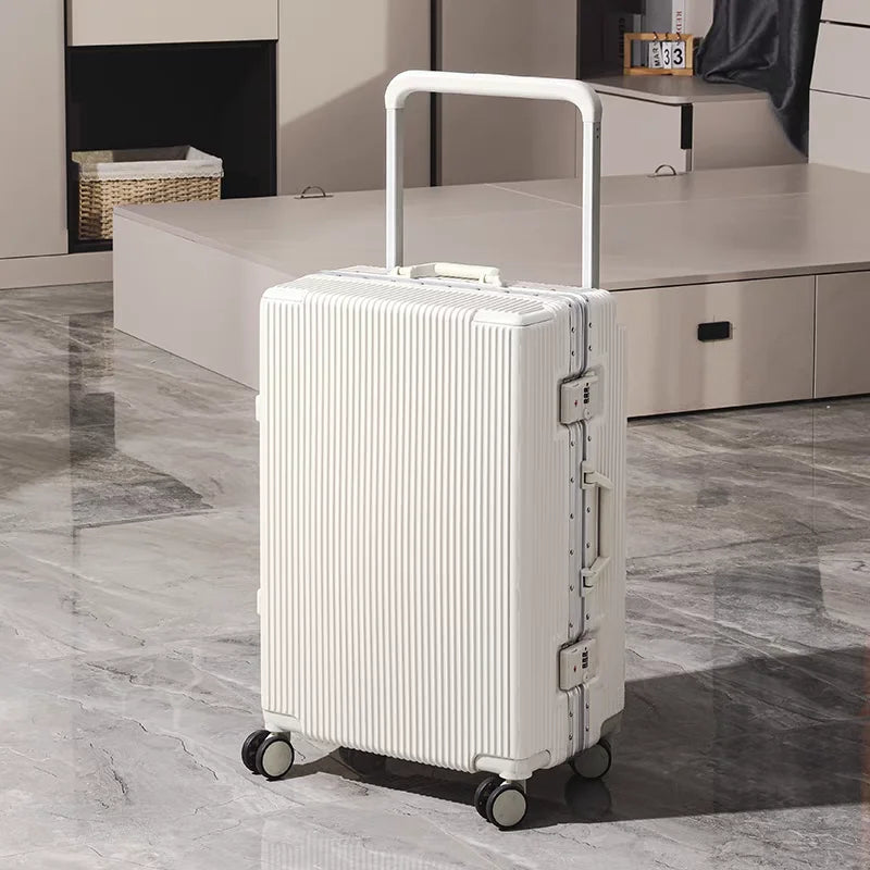 Balance Wide Trolley Case Luggage 20/24/26‘’Plus Large Capacity Aluminium Frame ABS+PC Luggage Cabin Boarding Suitcase