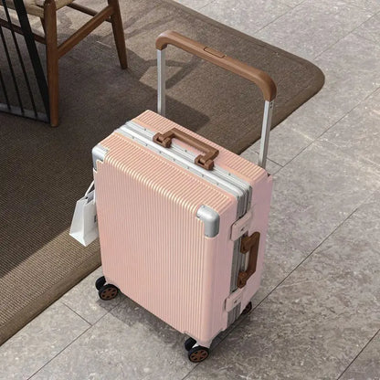 Balance Wide Trolley Case Luggage 20/24/26‘’Plus Large Capacity Aluminium Frame ABS+PC Luggage Cabin Boarding Suitcase