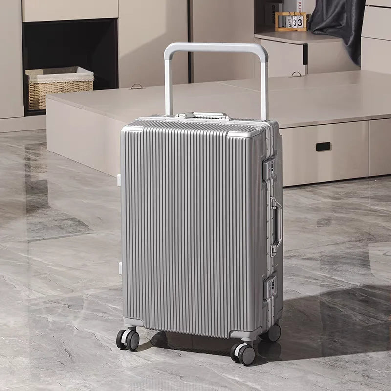 Balance Wide Trolley Case Luggage 20/24/26‘’Plus Large Capacity Aluminium Frame ABS+PC Luggage Cabin Boarding Suitcase
