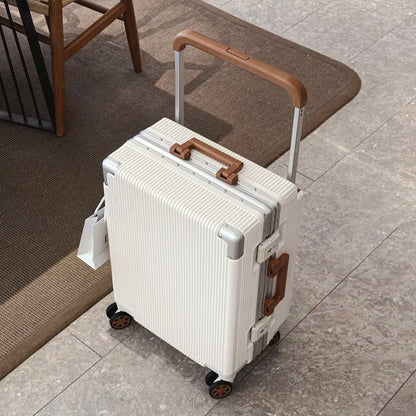 Balance Wide Trolley Case Luggage 20/24/26‘’Plus Large Capacity Aluminium Frame ABS+PC Luggage Cabin Boarding Suitcase