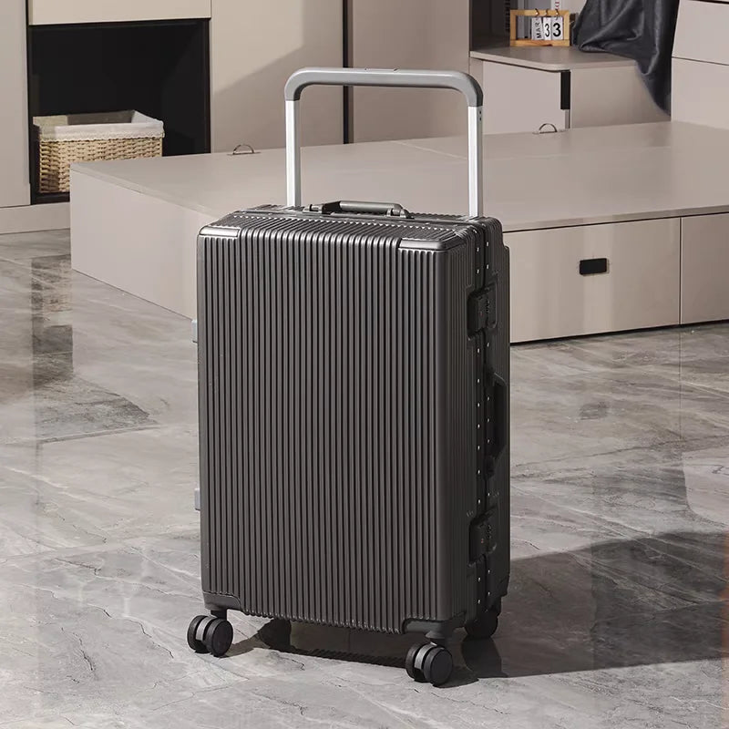Balance Wide Trolley Case Luggage 20/24/26‘’Plus Large Capacity Aluminium Frame ABS+PC Luggage Cabin Boarding Suitcase