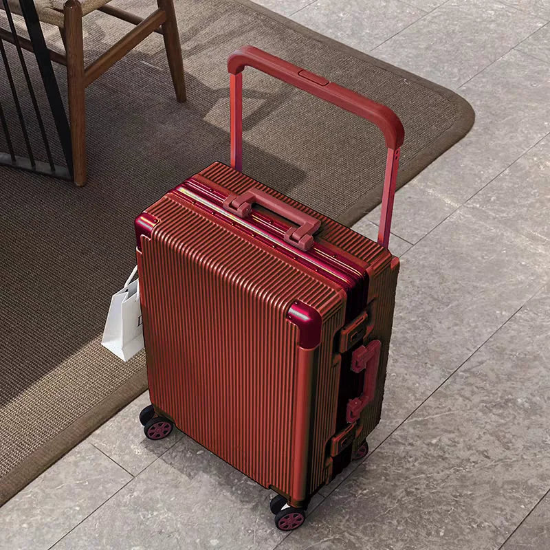 Balance Wide Trolley Case Luggage 20/24/26‘’Plus Large Capacity Aluminium Frame ABS+PC Luggage Cabin Boarding Suitcase