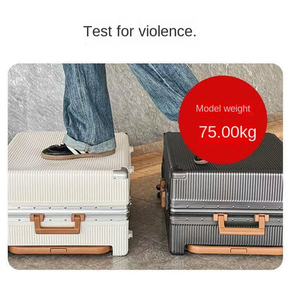 Balance Wide Trolley Case Luggage 20/24/26‘’Plus Large Capacity Aluminium Frame ABS+PC Luggage Cabin Boarding Suitcase